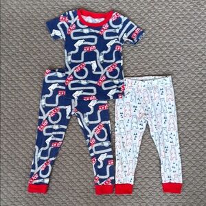 Kids' Fire Truck, Police and Ambulance Pajama Sets + Polar Bear Bottom. 24m / 2T
